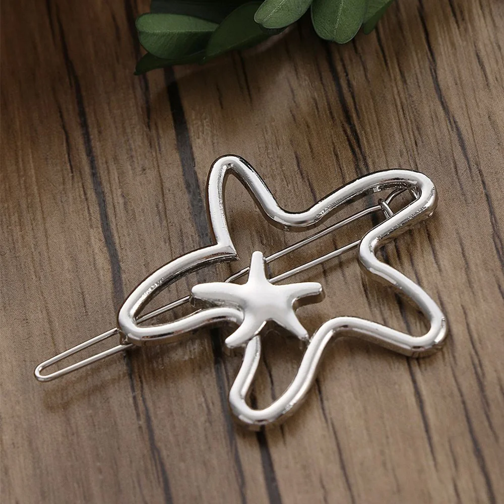 1 шт. Модные женские Простые индивидуальные заколки для волос полые золотые