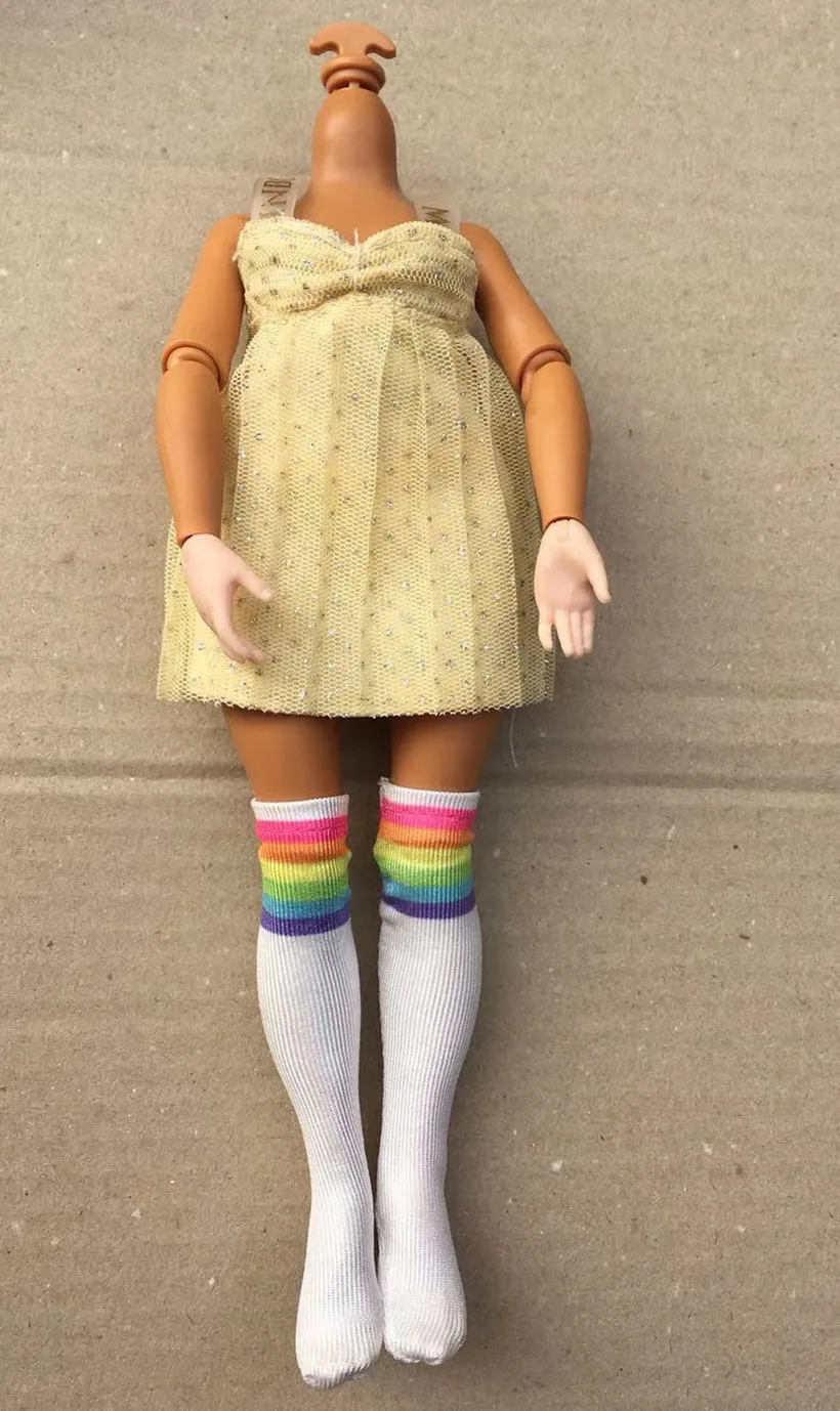 Радуга с настоящей ресницей Кукольная голова несколькими суставами Подвижная