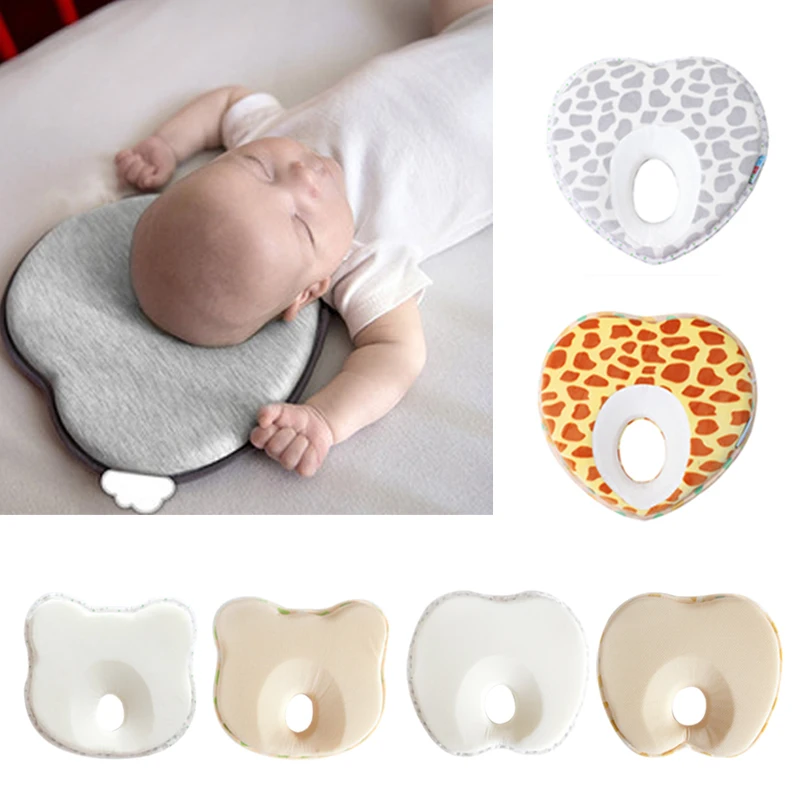 

Hot Infant Anti Roll Toddler Pillow Shape Toddler Sleeping Positioner Cushion Flat Head Protect Newborn Baby Bedding