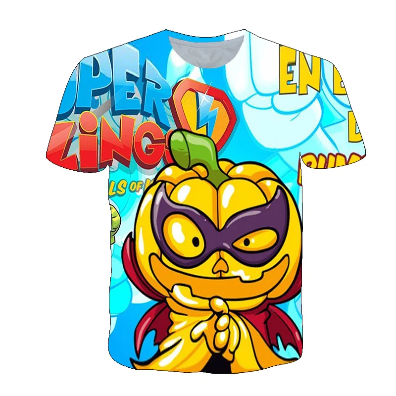 

Super Zings 3D Printing Children Tshirt Short Sleeve Boys Girls Casual Toddler Teen Plus Size Funny Children Clothing Harajuku