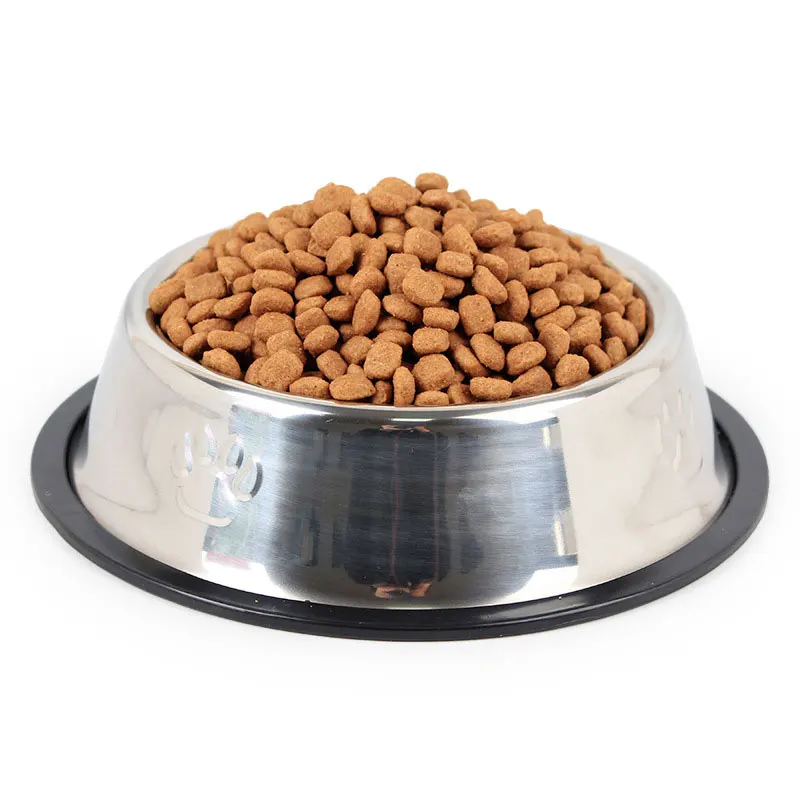 

Anti-Skid Cat Puppy Dog Pet Bowl Non Slip Stainless Steel Bowls Dish Travel Water Plate Food Feed