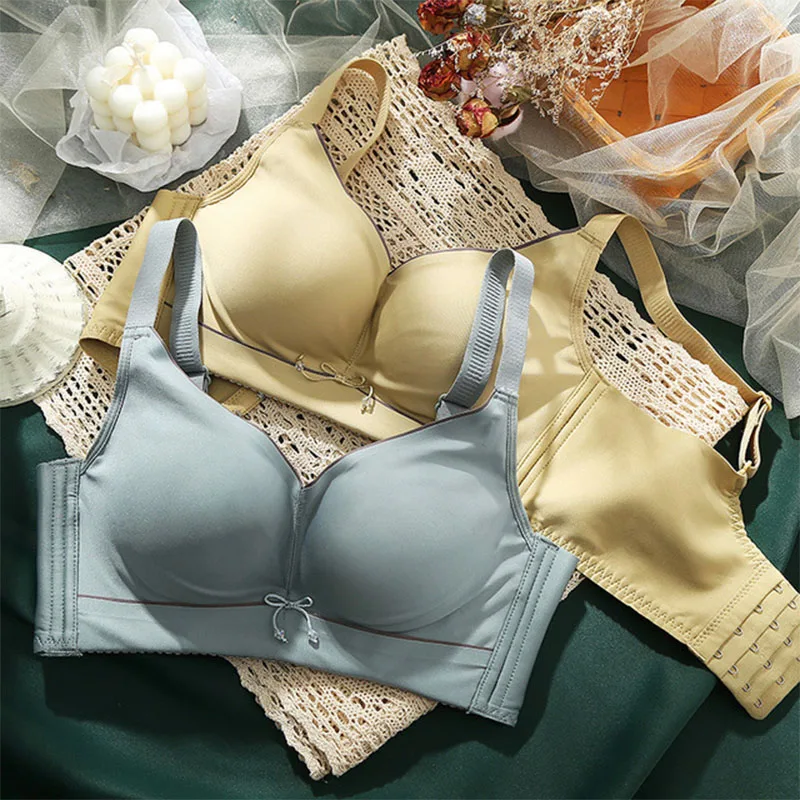 

Women's Fashion Bra Without Steel Ring Anti-Sagging Wrapped Chest Spring And Summer Thin Cup Sexy Underwear Soft And Breathable