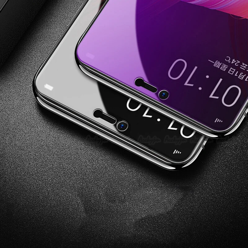 Защитное стекло для OPPO F11 F9 Pro F7 F5 R17 R15 R15X Plus R19 противосинее закаленное Защита