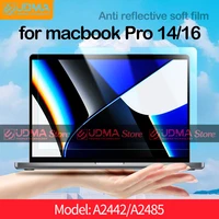 udma anti glare screen protector for 2021 macbook pro 14 16 m1 a2442 a2485 eye protection laptop matte film waterproof anti blue