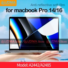 UDMA Anti Glare Screen Protector for 2021 Macbook Pro 14 16 M1 A2442 A2485 Eye Protection Laptop Matte Film Waterproof Anti-blue