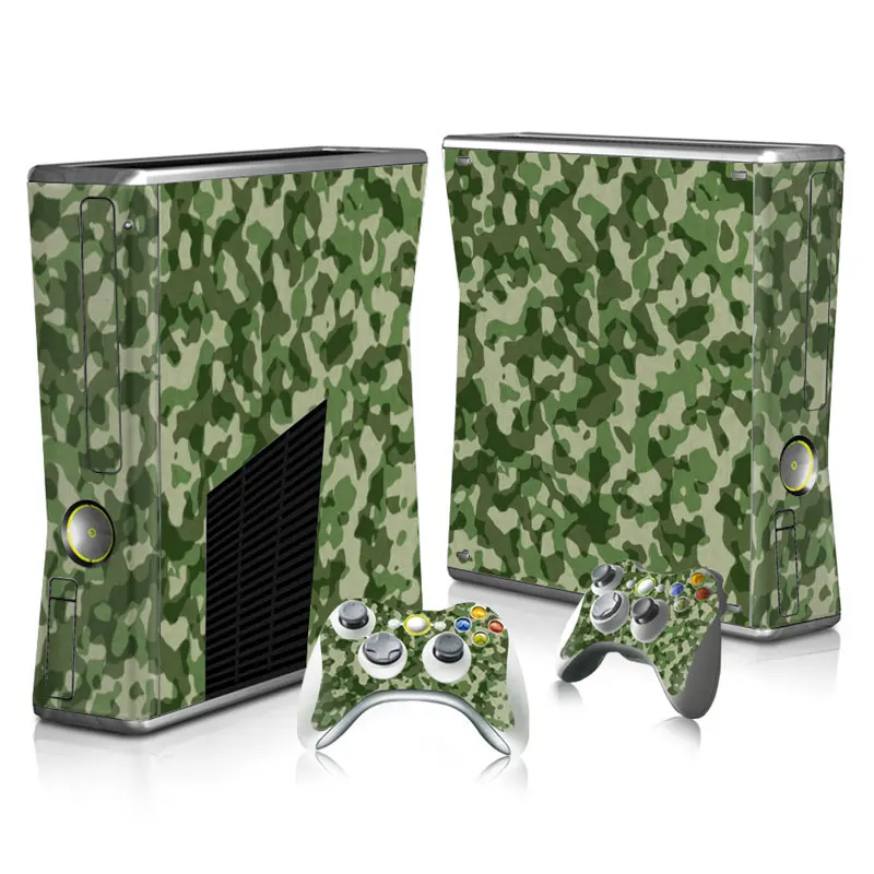 Для Xbox 360 slim стикер для XBOX Виниловая наклейка Xbox360 тонкий кожи и 2 контроллера