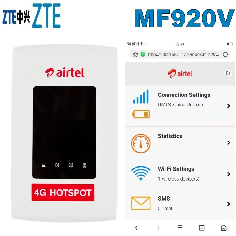 Разблокированный 4g Модем zte MF920V 4G Wi-Fi модем карманный WiFi роутер