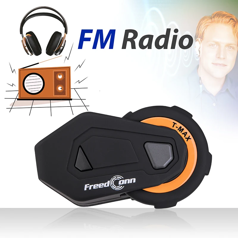 Freedconn мотоциклетный шлем Интерком Bluetooth citofono мото гарнитура 6 гонщиков переговорные FM радио дополнительная маска+ очки