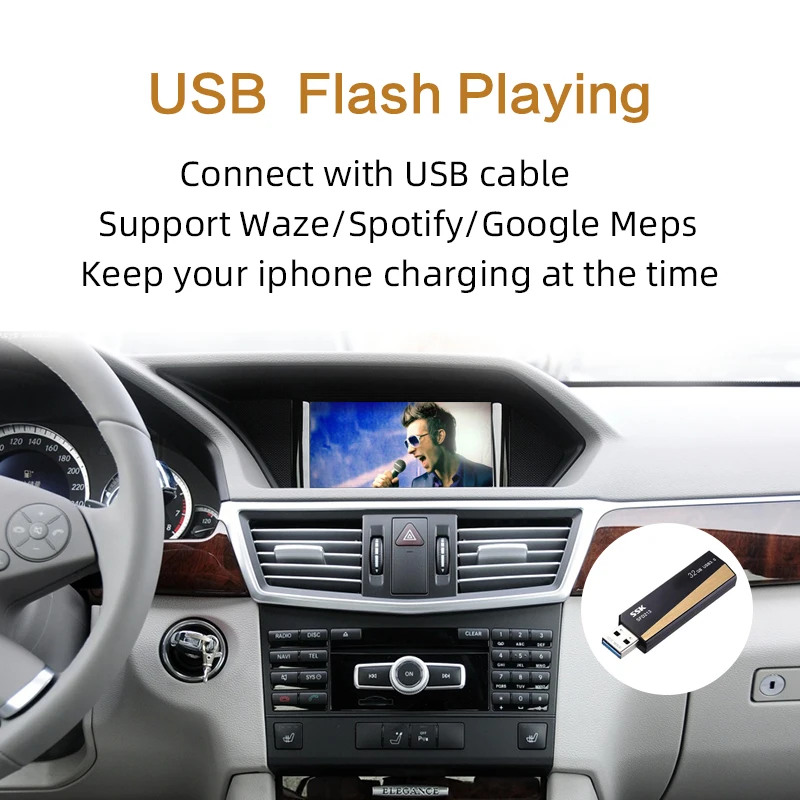 Sinairyu Wifi беспроводной Carplay автомобиль играть модифицированный для 2011-2014 Mercedes C CLA CLE