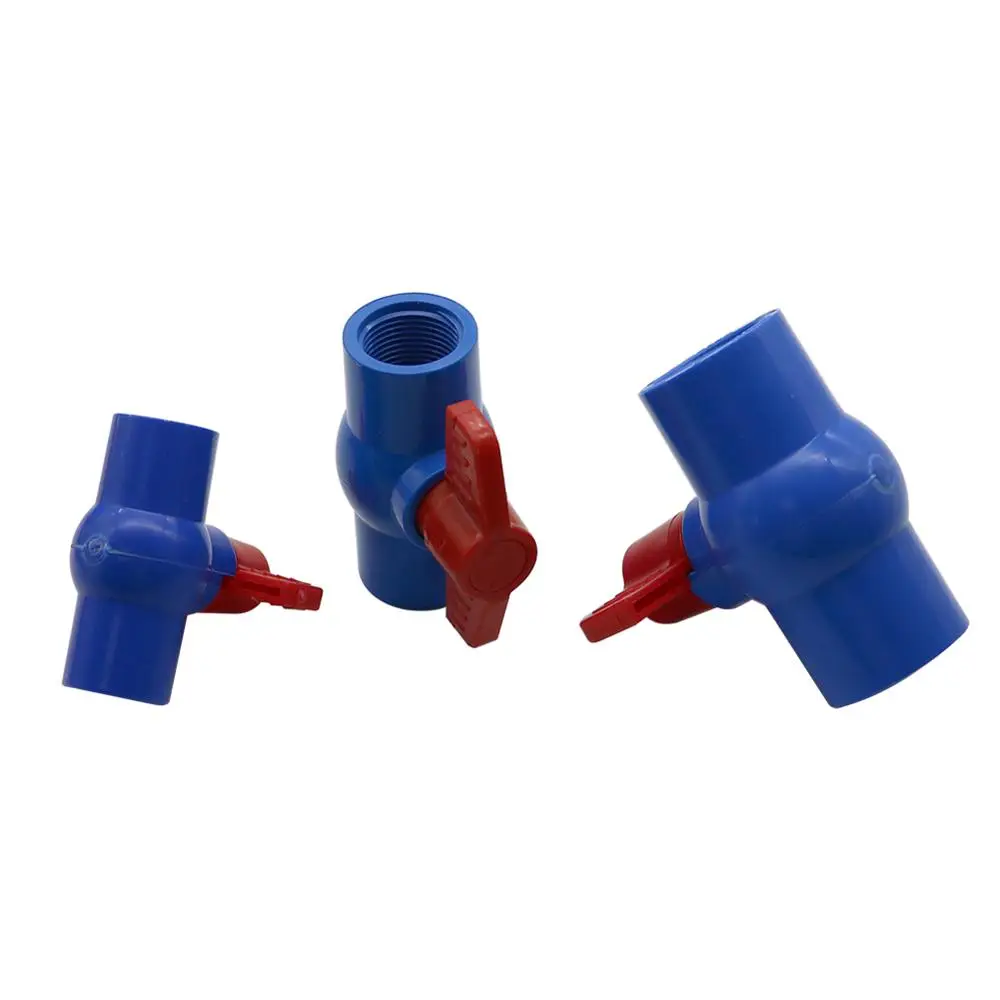 1/2" 3/4" 1" 1.25" 1.5" 2" Female Thread Garden Pipe Ball Valve PVC Connection Switch Water Shutoff Fittings | Дом и