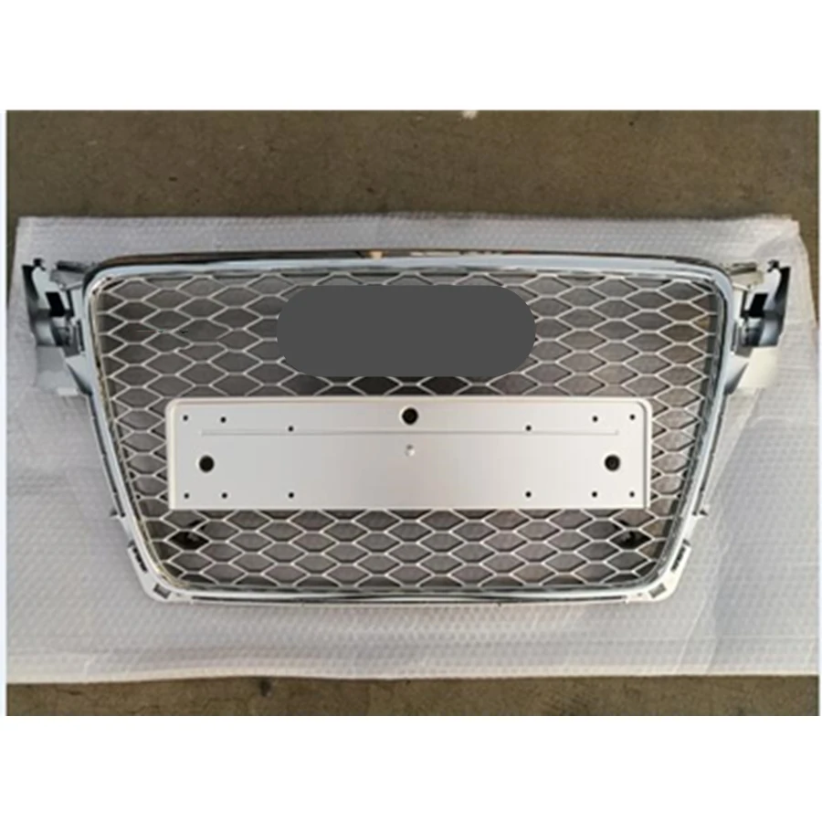 Передняя Спортивная Шестигранная сетчатая сотовая бленда Глянцевая Серебряная