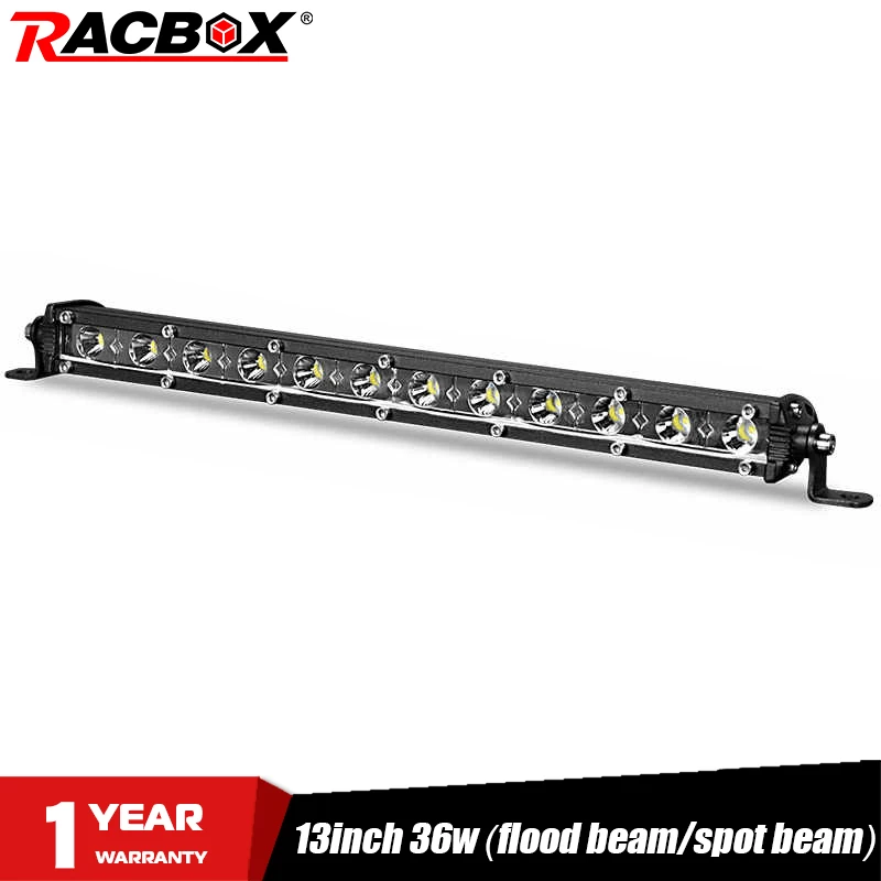Светодиодный светильник 36 Вт 13 дюймов узкий Однорядный мини для УАЗ