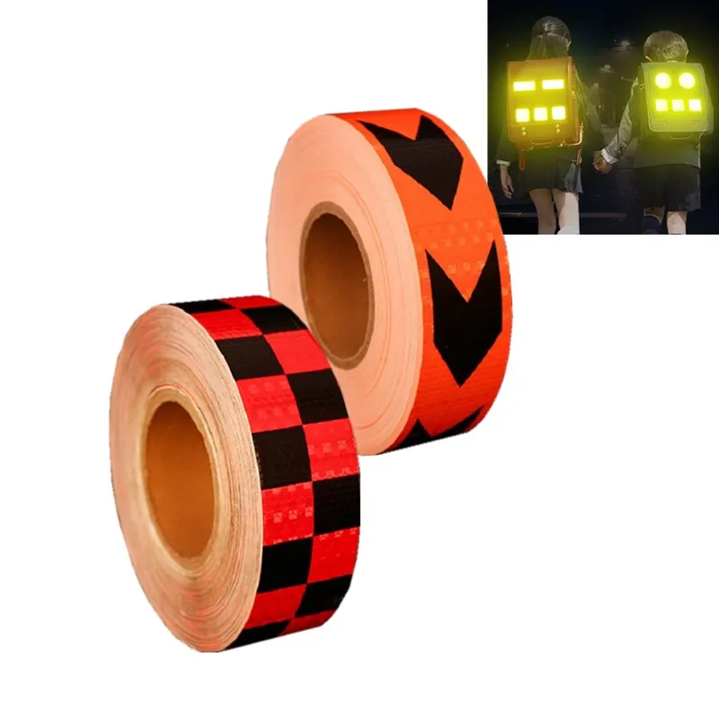 ПВХ 5*300 см Предупреждение знак дорожного движения светоотражающие ленты с