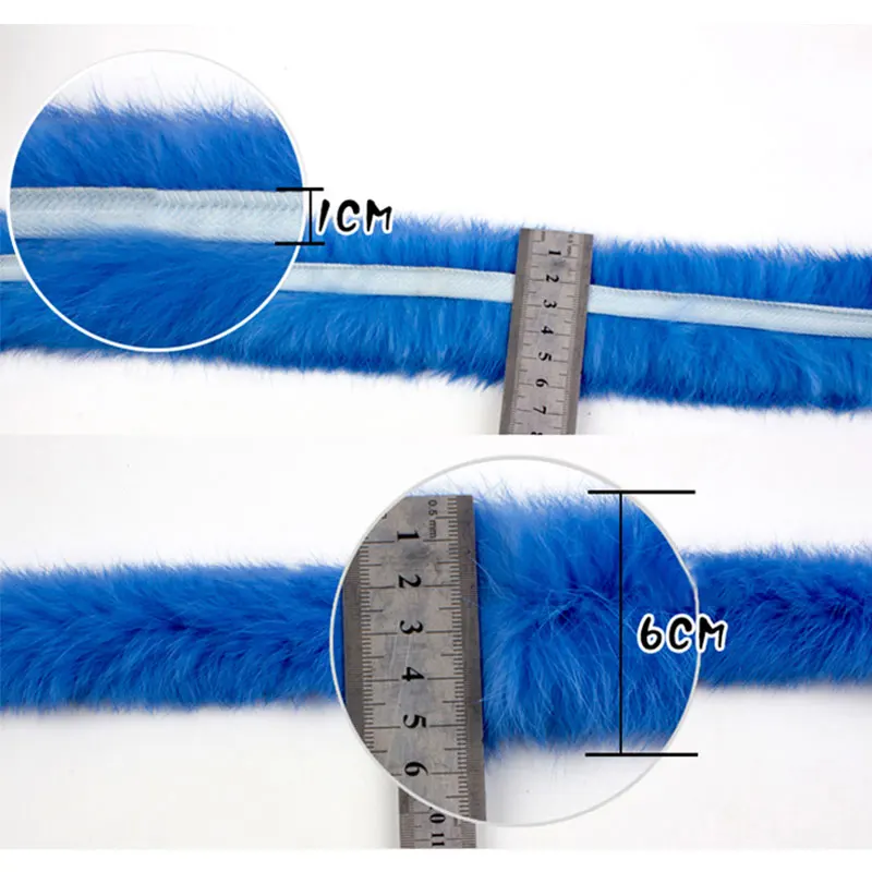 Лента из натурального кроличьего меха 1 м |