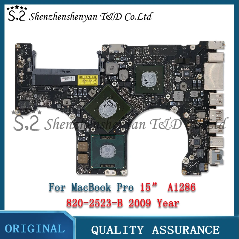 

Laptop A1286 2009 Year Logic Board 2.66GHz 820-2523-B for Macbook Pro Motherboard 15.4" EMC 2255 EMC 2324 EMC 2325 MB986xx/A
