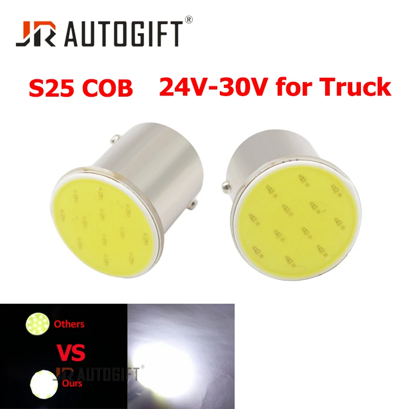 Светодиодный фонарь S25 BA15S P21W 10x 24 в 30 1156 1157 светодиодный 26 28 в|Сигнальная лампа| |