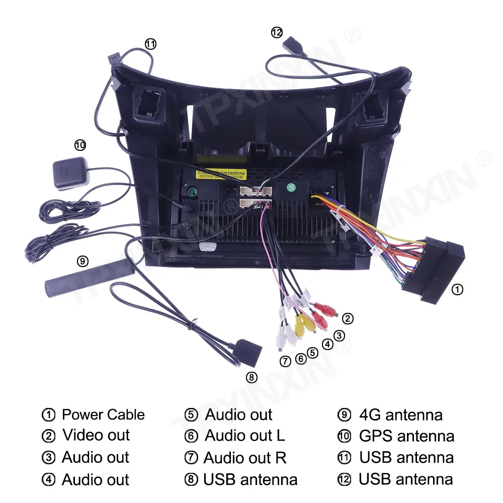 구매 Toyota Yaris 2005-2012 용 라디오 무선 카플레이 6G + 128G 안드로이드 10.0 GPS 차량용 멀티미디어 플레이어, 헤드 유닛 오디오 라디오 네비게이션