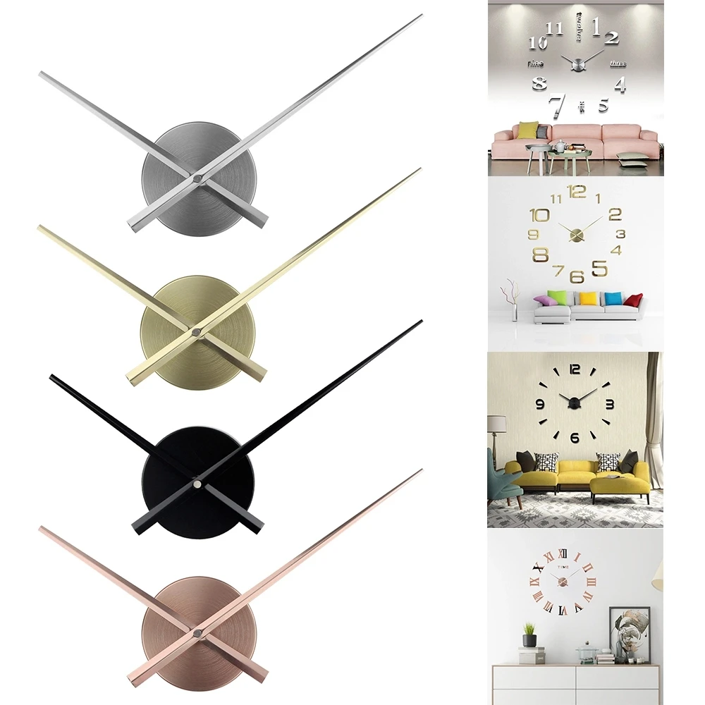

3D Wall Clock Quartz Watch Needle Brief Diy Clocks Living Room Large Stickers Decorative Horloge Murale Metal Dial Hot Sale