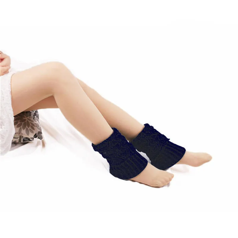 

GAOKE 1 Pair Women Crochet Boot Cuffs Knit Toppers Boot Socks Winter Leg Warmers Calcetines Mujer