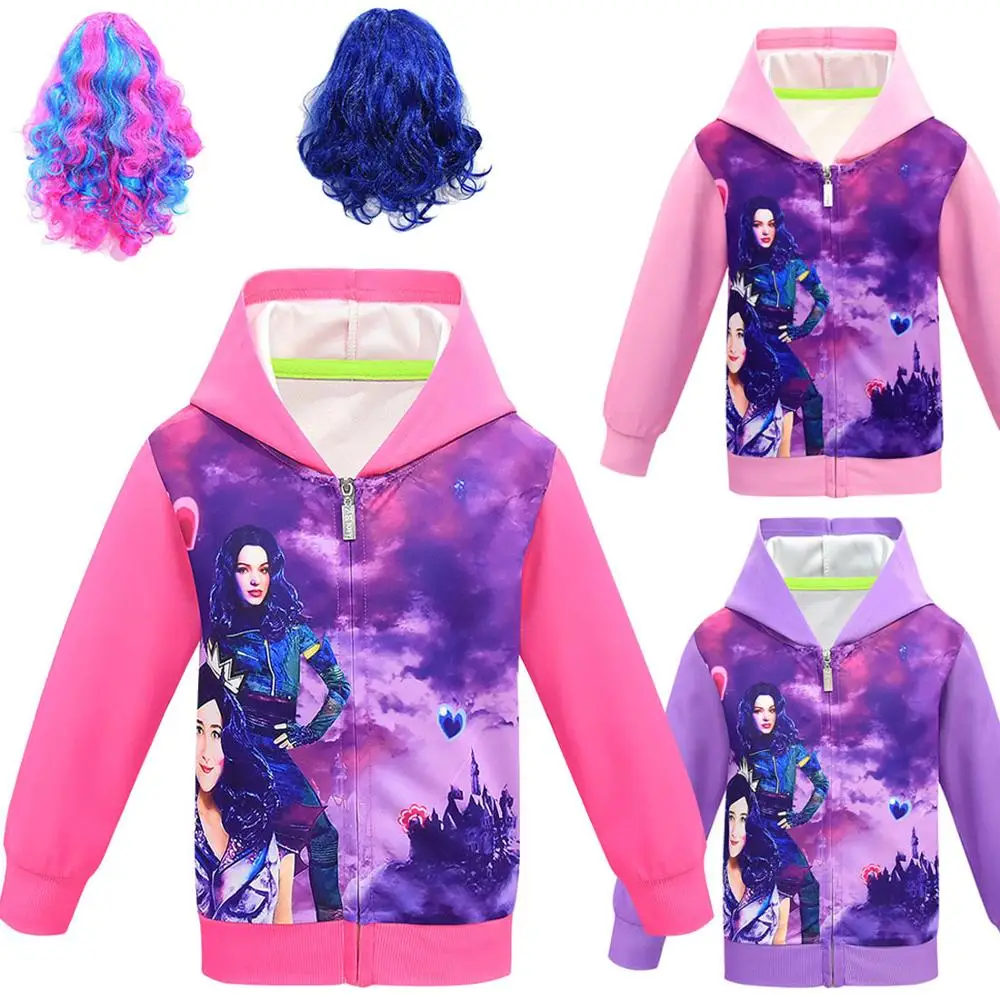 Для девочек изображением героев фильма наследники 3 Иви косплей с молнией для