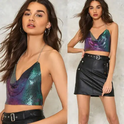 Женский бюстье без косточек с металлическими блестками | Женская одежда