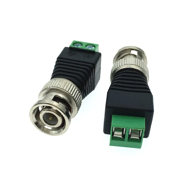 5 шт. CAT5 UTP BNC штекер/Женский коаксиальный Видео балун разъем Мощность адаптер CCTV