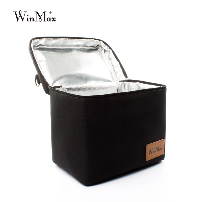 Winmax черная термоизолированная Повседневная коробка сумка для обеда наборы
