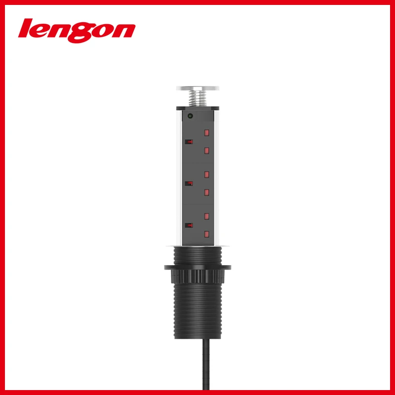 LENGON 220V UK/штепсельная вилка европейского стандарта 16A тянуть POP UP электрические 3