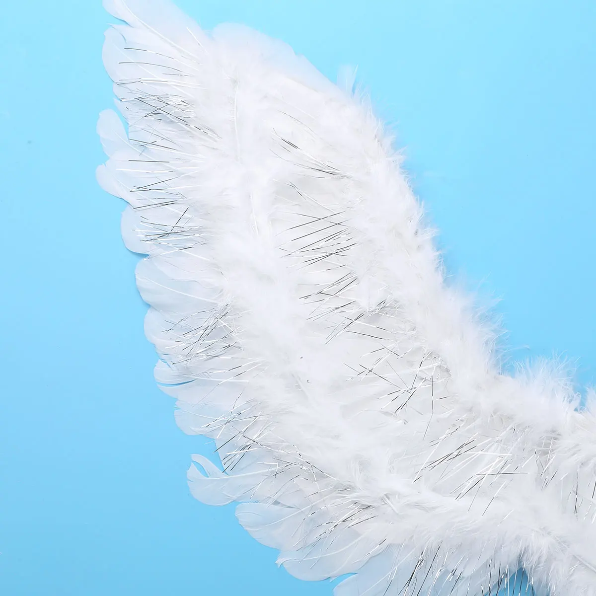 Детские перьевые Крылья ангела с мишурой для девочек реквизит принцессы