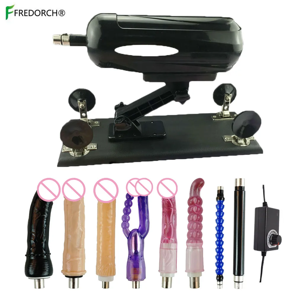 FREDORCH Автоматическая Секс машина для мужчин и женщин 8 аксессуаров фаллоимитаторы