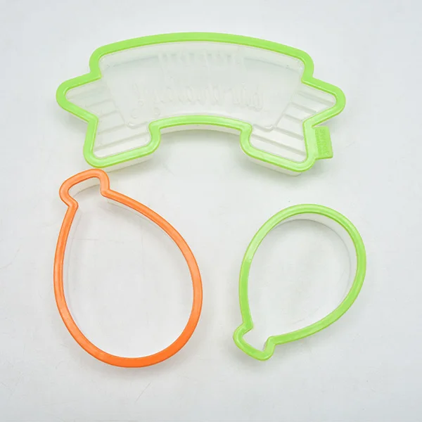 

DIY Biscuit Cutter Mold Baking Border Decorative Mold Balloon Happy Birthday Fondant Cake Molds AUG889