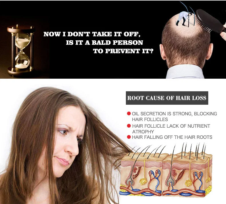 

Natural Ginger Extract Essential Oil Hair Growth Loss Treatment Care essential oil Hair Health No dry bifurcation Soft hair NEW