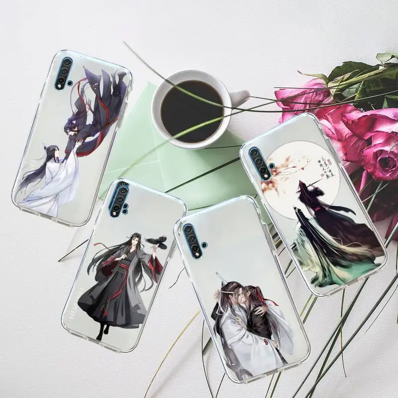 

mo dao zu shi chinese style anime Phone Case Transparent for Huawei honor P mate 40 20 30 10 50 i 9 x mate pro lite 8a