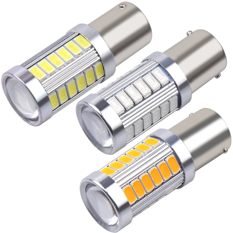 1 шт. 1156 P21W BA15S 33 SMD 5630 5730 Светодиодная Автомобильная резервная лампа стоп сигнал