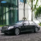 Модель автомобиля welly 1:24 Mercedes Benz S-CLASS S500, имитация автомобиля из сплава, украшение для коллекции, подарок, игрушка, литье под давлением