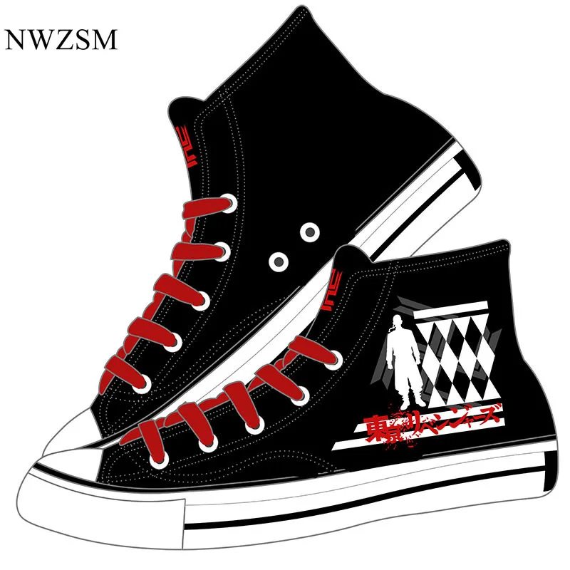 

Anime Tokyo Revengers Canvas Shoes Women Men Student Ankle Boots Sneakers Spring Autumn High Top Sport Shoes Xmas Gifts