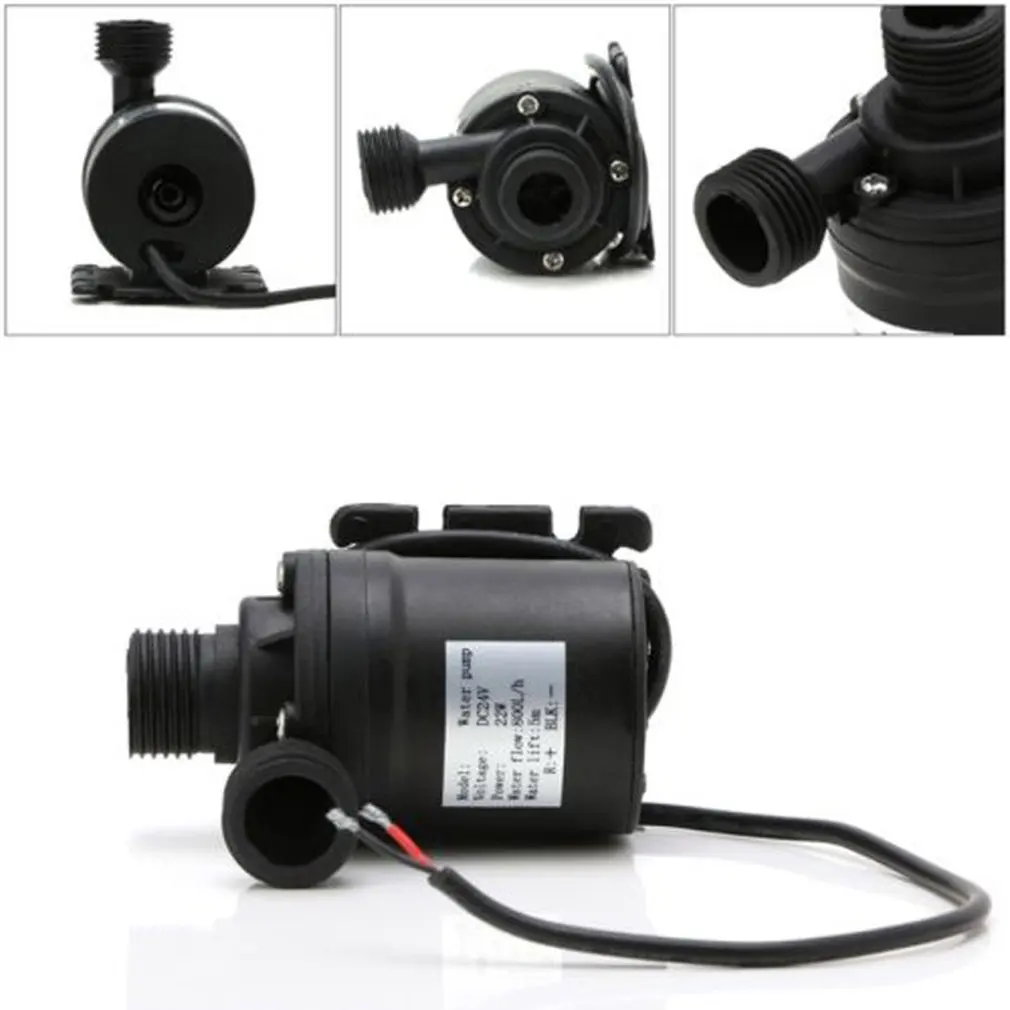 Крайне низкий уровень шума Мини DC12/24V 800L/ч бесщеточный двигатель погружной