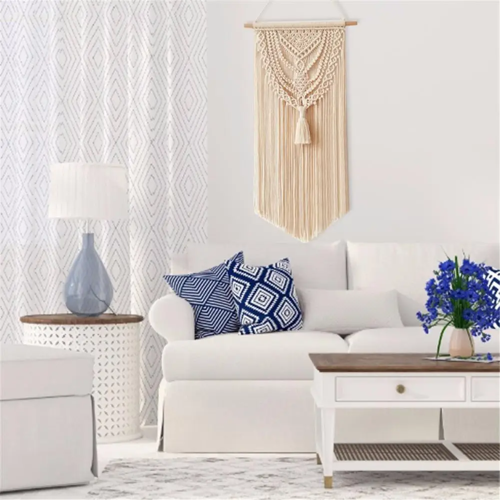 Макраме гобелен ручной работы в стиле бохо шикарный настенный Декор для дома