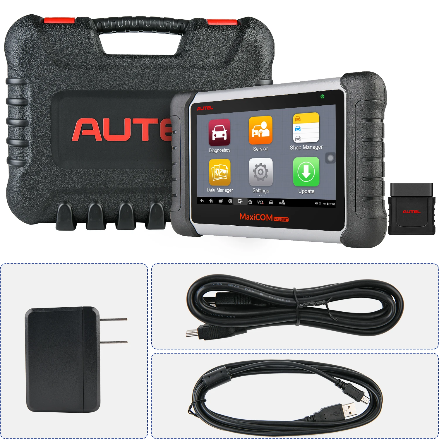 Autel MaxiCOM MK808BT диагностический сканер с полной диагностикой системы OBD2 EScaner TPMS