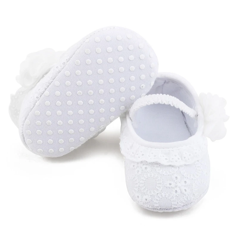 Детская обувь принцессы для маленьких девочек нескользящие кружевные туфли