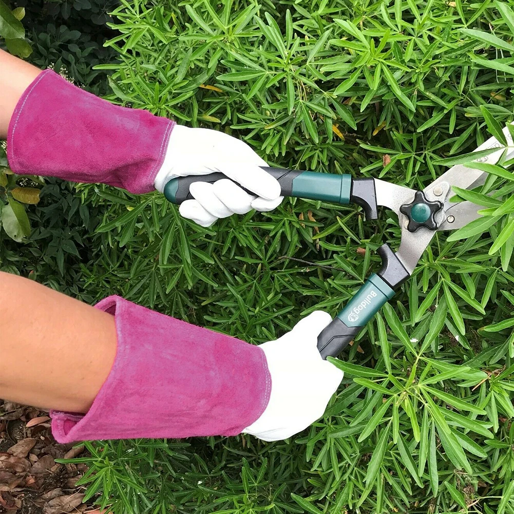 

1pair Multi-Purpose Farm Thorn Proof Gift Anti Scald Beekeeper Accessories Welding Work Gauntlet Garden Gloves Long Sleeve
