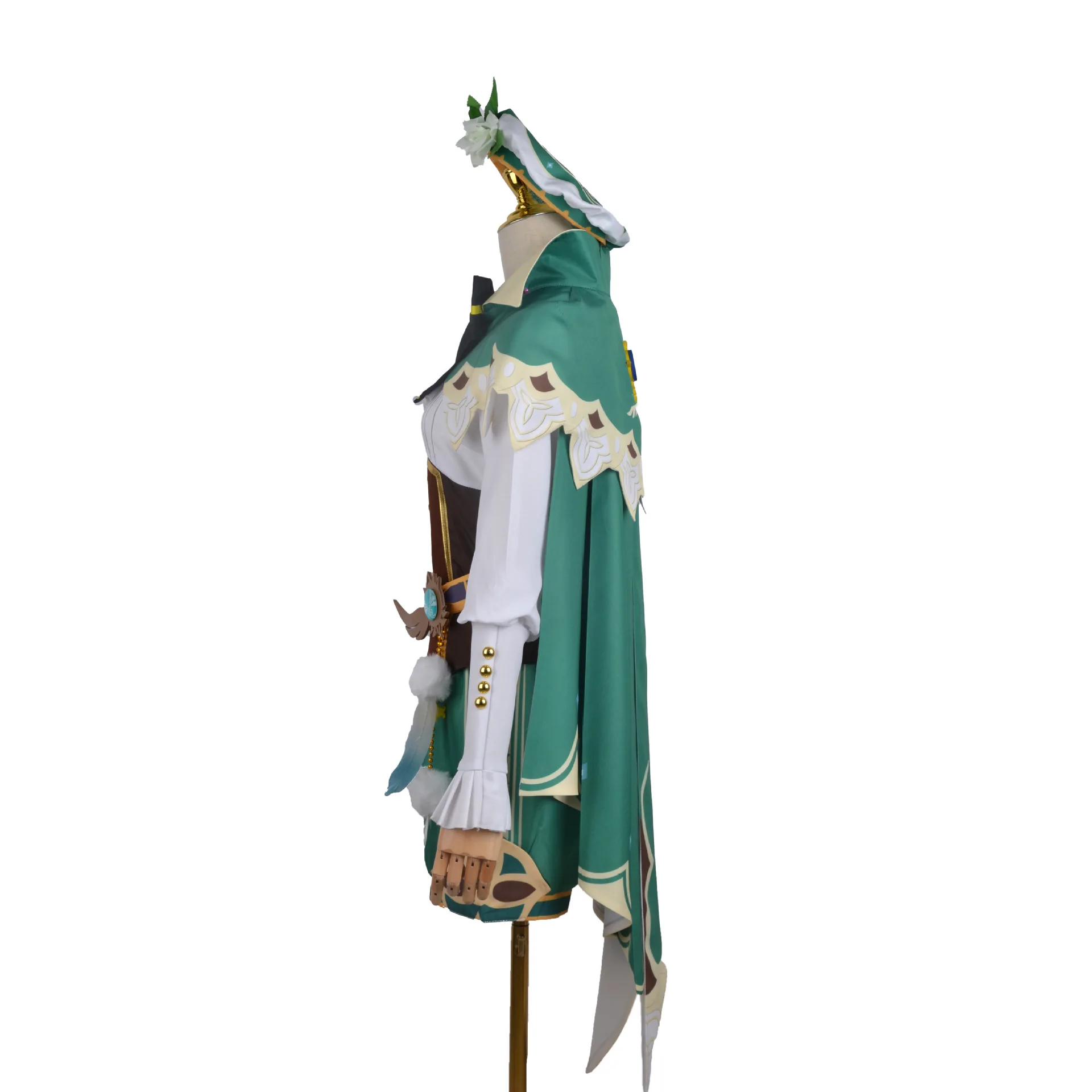 Genshin Impact Venti Cosplay Costume Wig God Of Wind Barbatos Women Game Uniform Suit Full Set Halloween Carnival Clothing |