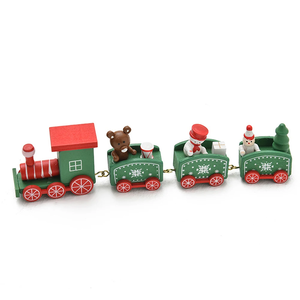 

Christmas Decoration For Home Little Train Popular Wooden Train Decor Christmas Valentine's Day Gift New Year Supplies