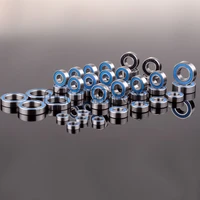 new enron 43pcs blue ball bearing metric rubber sealed on two sides rc car fit for rc car traxxas summit kit 52100 chrome steel