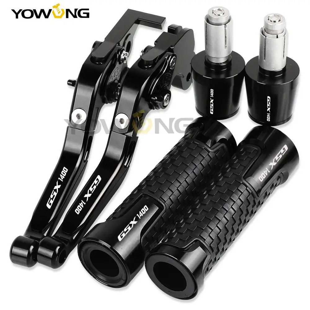 

GSX 1400 Motorcycle Aluminum Brake Clutch Levers Handlebar Hand Grips ends For SUZUKI GSX1400 2010 2011 2012 2013 2014 2015 2016