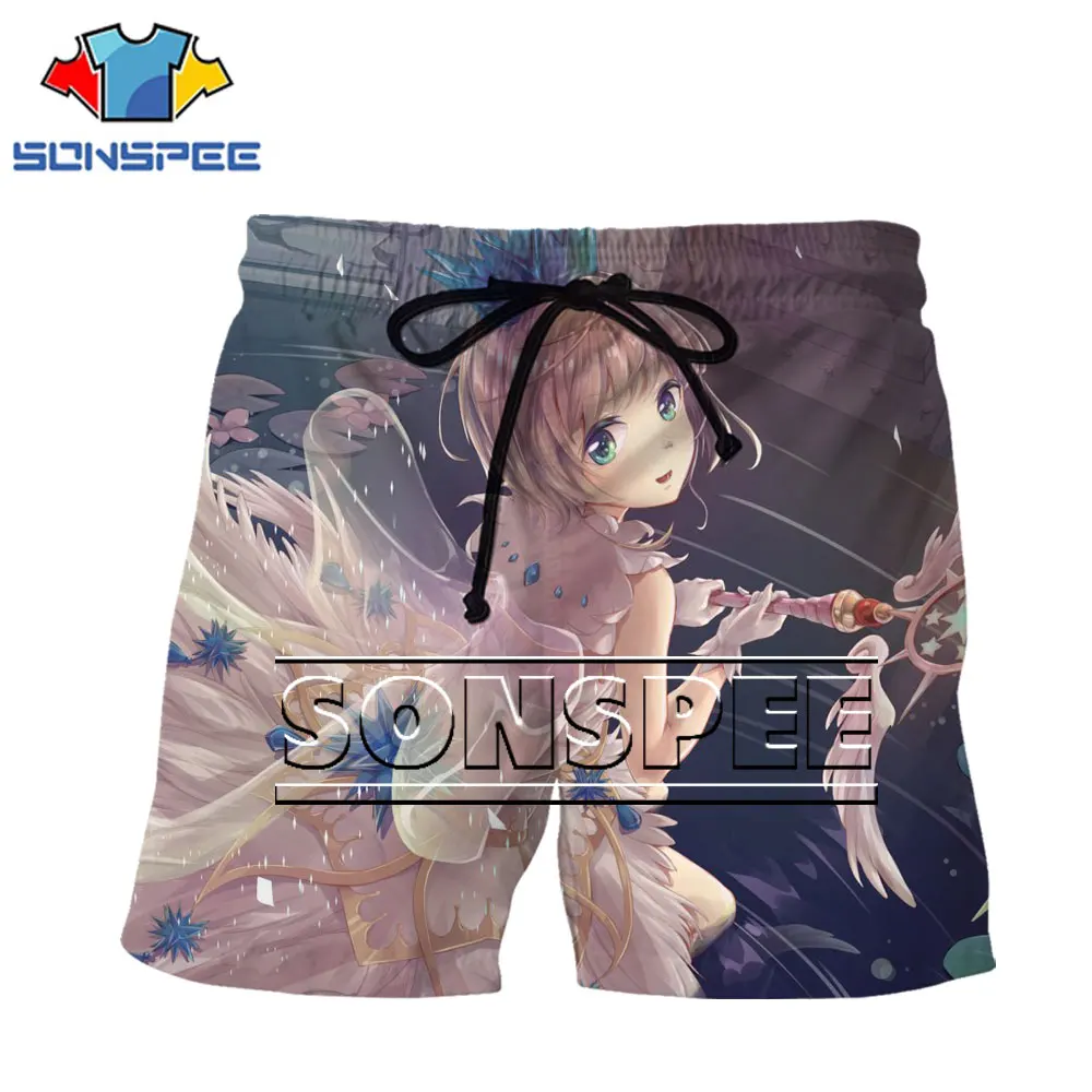

Мужские 3D шорты SONSPEE с карточкой, Captor Sakura Loli, сексуальные Мультяшные японские новые удобные высококачественные шорты с бесплатной доставкой