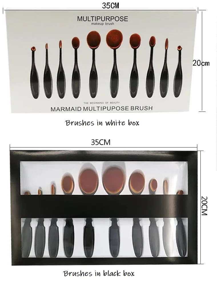 В форме зубной щетки кисти для макияжа тональной пудры кисть теней консилера