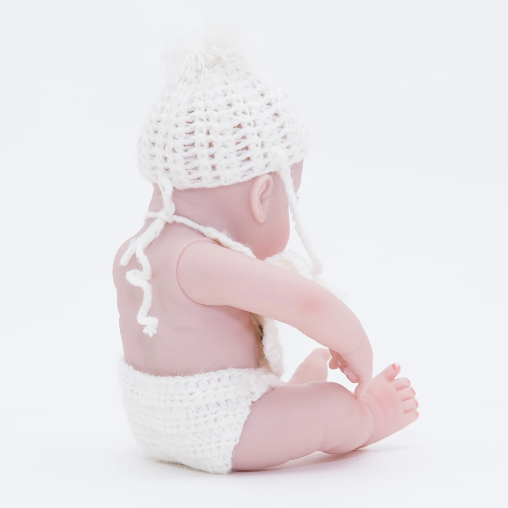 10 &quot25 см милый новорожденный мини Bebe Reborn Baby Doll полный силиконовый винил