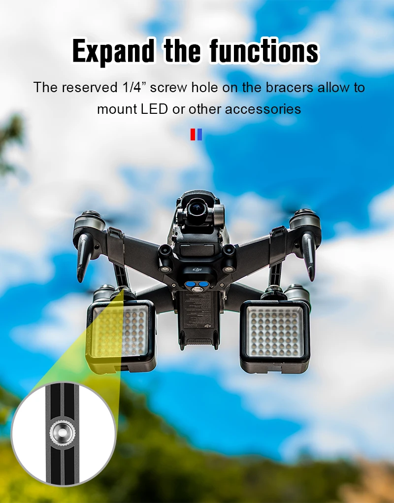 

For DJI FPV Bomb Resistant Reinforcement Arm Aircraft Reinforcement Reinforcement Accessories