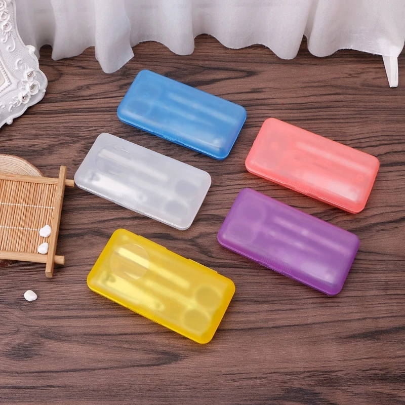 K1KB 4 шт. профессиональный маникюр педикюр набор чехол Уход за ногтями кусачками